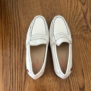 Boys white loafers